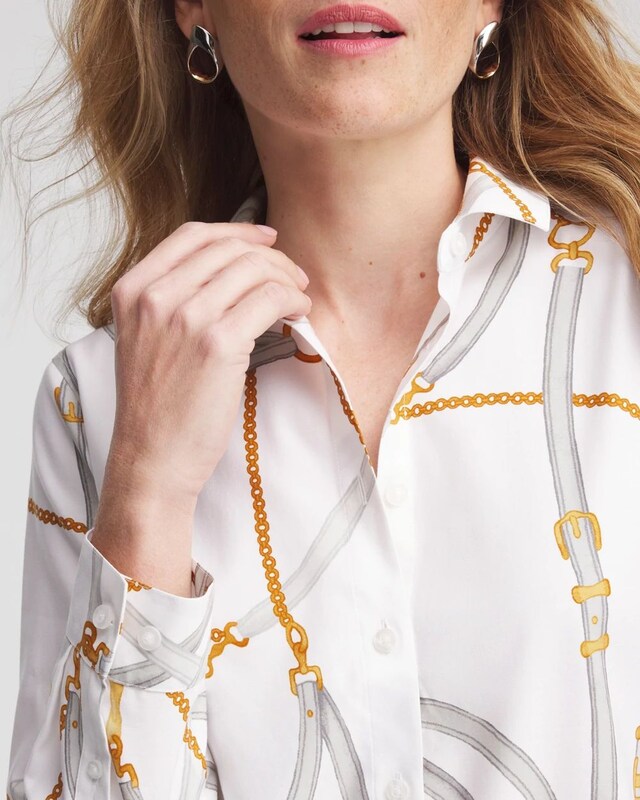 No Iron Status Print Tunic - image 4